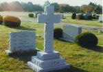 #14 - 5-0 Tall Cross - Unpolished Barre Gray